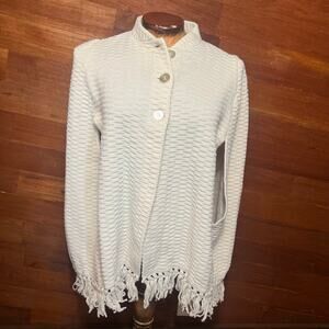 VINTAGE 60s Knit Fringe Cape Shawl One Size Orlon Ades of California Minimalist